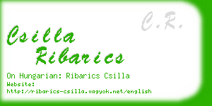csilla ribarics business card